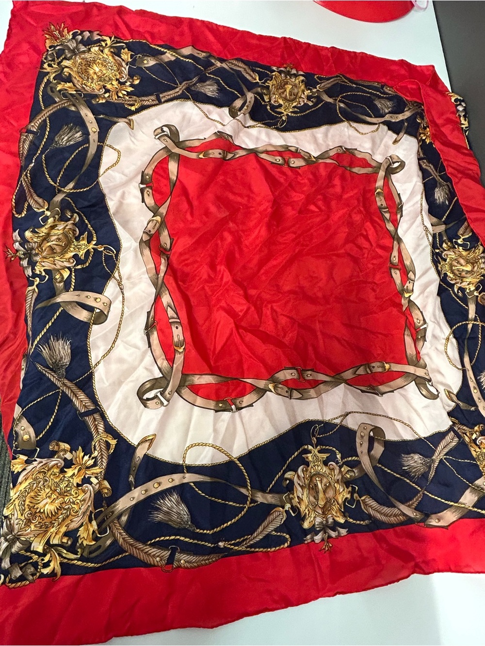 Shanghai 100% Silk Equestrian scarf